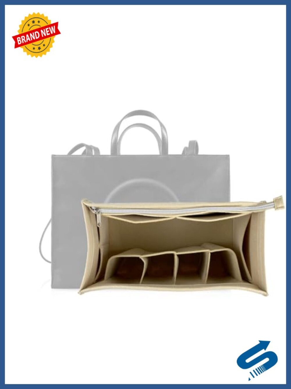 Tote Bag Organizer Insert 3MM Felt Purse Handbag